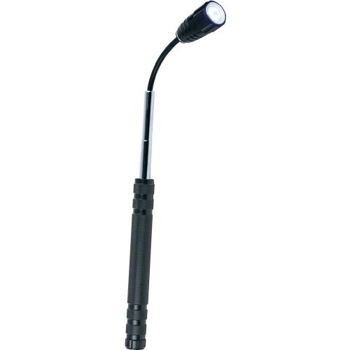 AMPERCELL flashlight with LED, telescopic