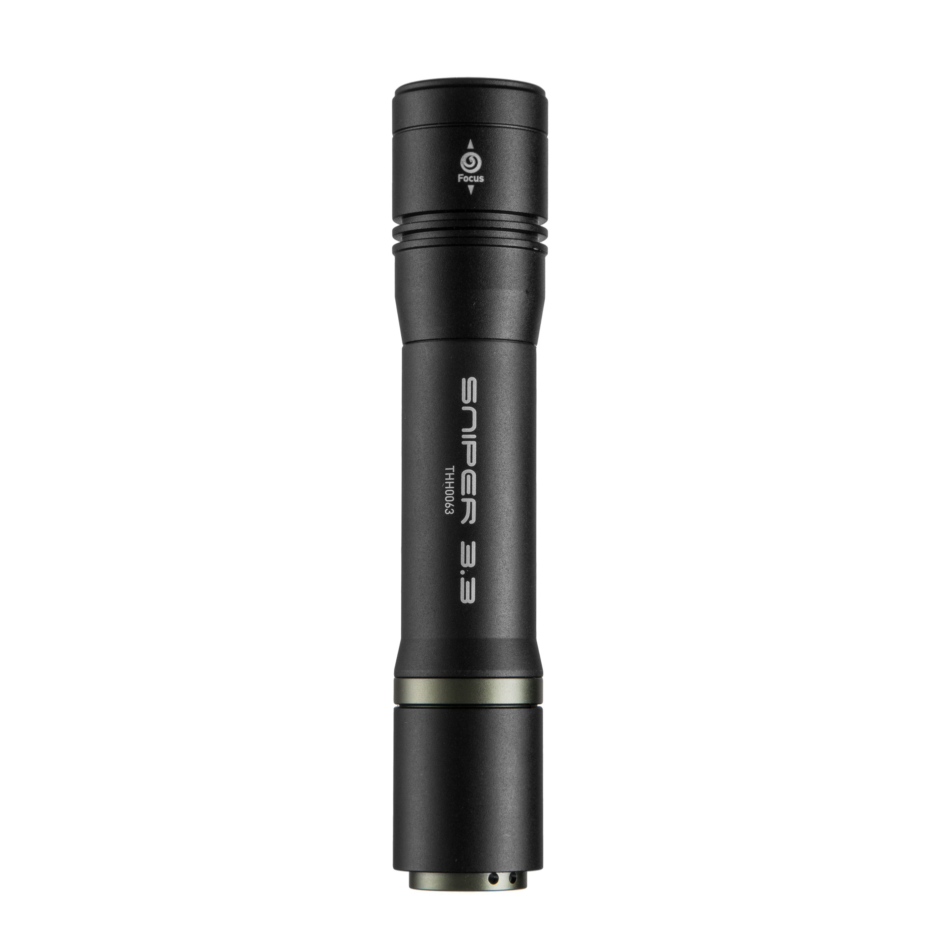 Rechargeable flashlight, strongest in the series, 1000 lm, SNIPER 3.3