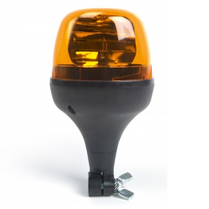 Beacon, rotating mirror, flexi DIN, yellow, 12V, size M / SHORT design